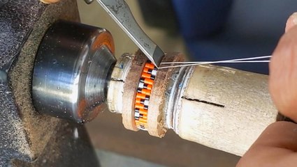Jeweler crafts wooden rings with beaded inlay inspired by his Indigenous culture