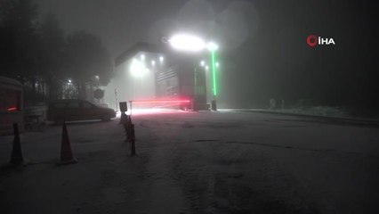 Kırklareli'nin yüksek kesimleri beyaza büründü