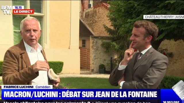 GALA VIDEO - « Il avait l'œil qui frisait : Emmanuel Macron « amusé par le show de Fabrice Luchini