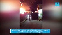 Altos de San Lorenzo: incendió un terreno para matar a las ratas y casi provoca una tragedia