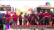 Gobierno sandinista inaugura estación básica de Bomberos en Villa Sandino, Chontales