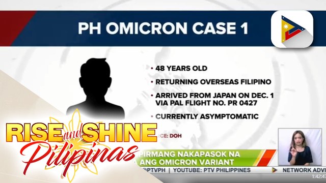 DOH, kinumpirmang nakapasok na sa bansa ang Omicron variant; mga Pilipino, hinimok na magpabakuna na dahil sa banta ng Omicron variant