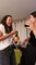 Women Laugh Hysterically After Spitting Mouthfuls of Drinks on Each Other