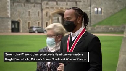 Download Video: Seven-time F1 champion Lewis Hamilton receives knighthood