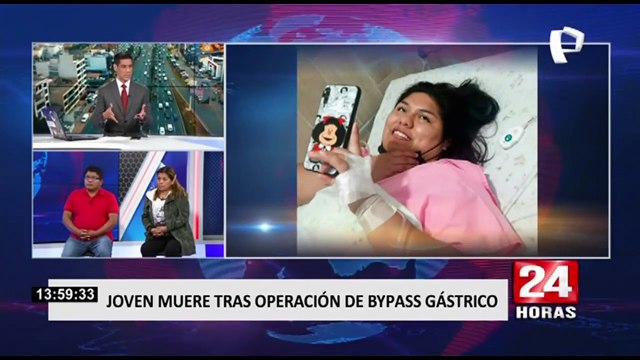 Joven de 22 años muere tras someterse a una operación de bypass gástrico