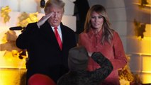 GALA VIDEO - Donald et Melania Trump chahutés par les médias lors de la cérémonie de Thanskgiving