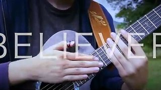 Believer - Imagine Dragons - Fingerstyle Guitar Cover By Eddie van der Meer