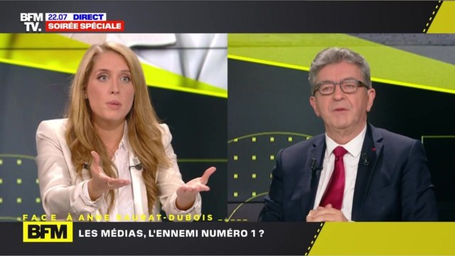 GALA VIDEO - « Vous ne servez à rien : Jean-Luc Mélenchon, le malaise face à Anne Saurat-Dubois sur BFMTV