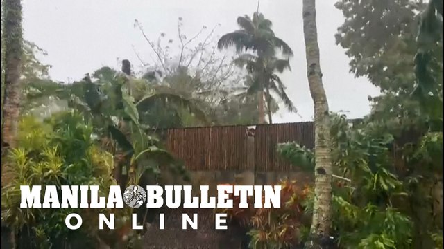 Typhoon Odette lashes in Siargao