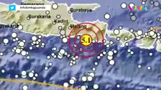 Jember Diguncang Gempa Magnitudo 5,1, Tak Berpotensi Tsunami