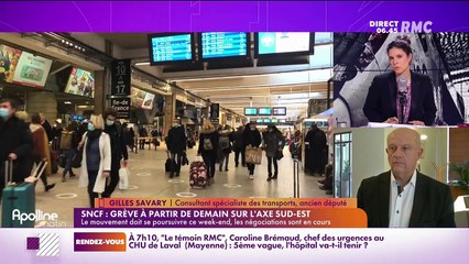 On peut tout dire sur RMC : Grève de la SNCF à partir de demain sur l'axe Sud-Est - 16/12