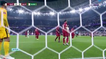 الشوط الاول مباراة الجزائر وقطر نصف نهائي كأس العرب