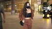 Actress Nora Fatehi कपड़े ठीक करते करते  हुईं परेशान,  Mumbai Airport पर दिखीं | FilmiBeat