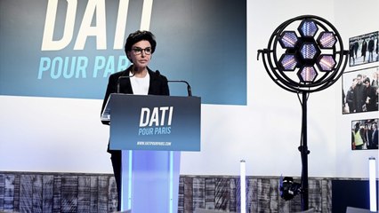 GALA VIDEO - Rachida Dati se moque des « masques Sopalin " offerts par Anne Hidalgo