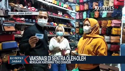 Jelang Nataru Vaksinasi di Sentra Oleh-Oleh