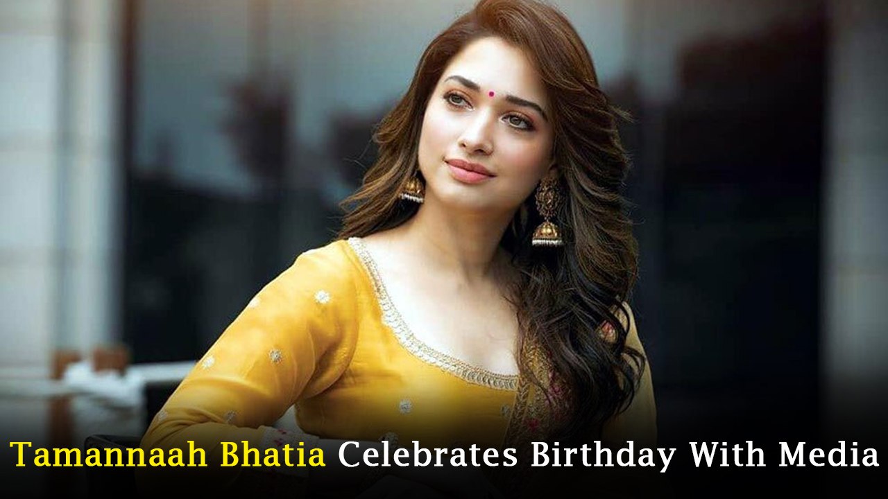 Tamannaah Bhatia Celebrates Birthday With Media - video Dailymotion