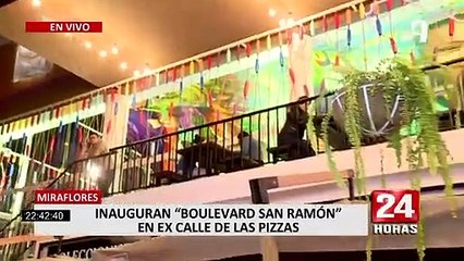 Télécharger la video: Miraflores: inauguran 'Boulevard San Ramón' en ex Calle las Pizzas