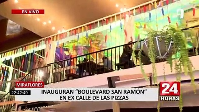 Miraflores: inauguran 'Boulevard San Ramón' en ex Calle las Pizzas