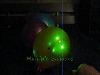 Viper green laser pointer Vs matches, balloons & a hotdog