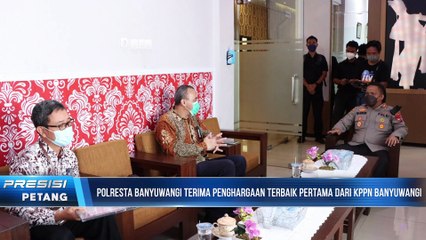 Polresta Banyuwangi Terima Penghargaan Terbaik Pertama dari KPPN Banyuwangi
