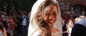 GALA VIDEO - Emilie Broussouloux mariée à Thomas Hollande : zoom sur sa robe de mariée