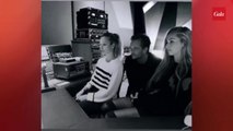 David Hallyday et ses filles Emma et Ilona Smet réunis pour un moment complice en studio
