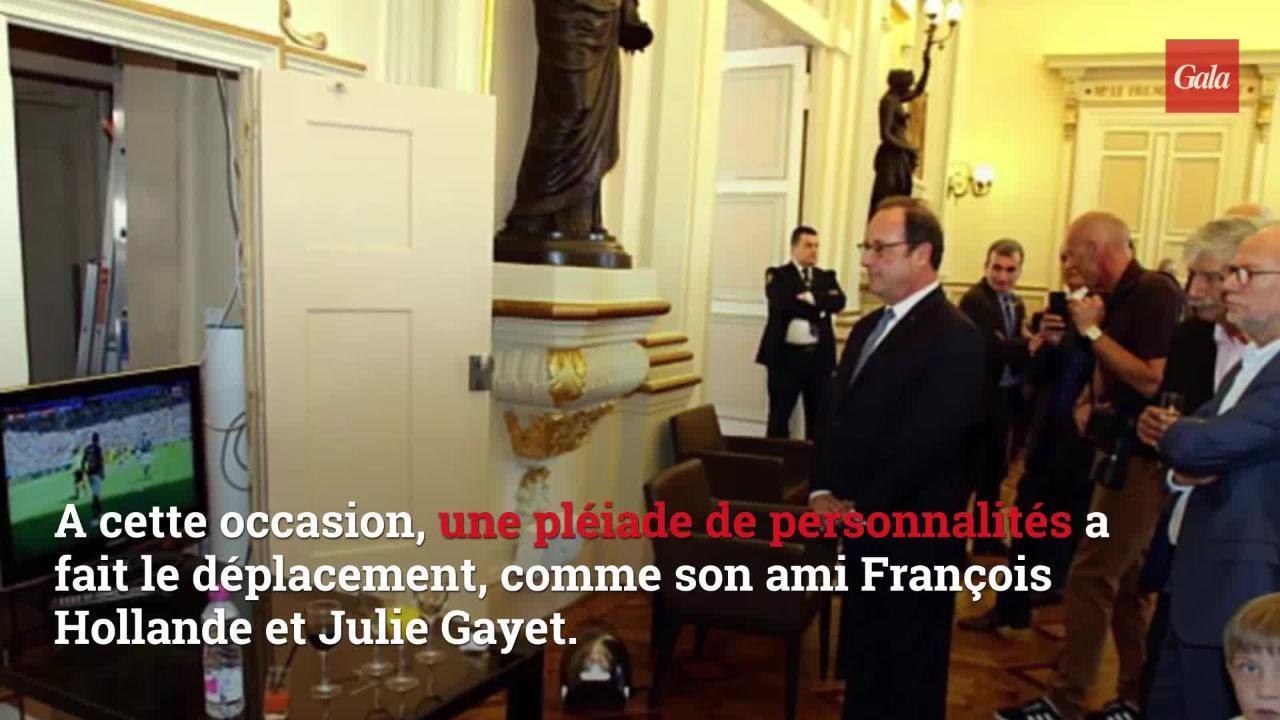 GALA VIDEO – François Hollande et Julie Gayet, Christian Estrosi : le plein de people au mariage de Franz-Olivier Giesbert