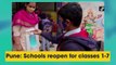 Pune: Schools reopen for classes 1-7