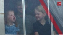 GALA VIDEO - Le prince George fait tourner en bourrique sa nounou : le fils de Kate et William tire la langue
