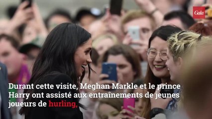 GALA VIDEO - La réaction amusante de Meghan Markle quand un petit garçon s’approche pour lui toucher les cheveux