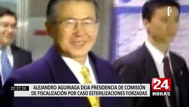 Aguinaga dejó la presidencia de la Comisión de Fiscalización por caso de esterilizaciones forzadas