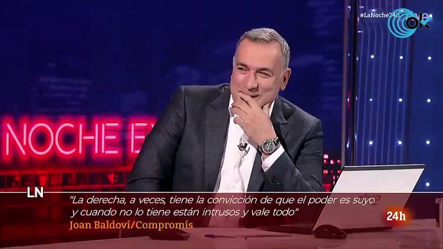 El silencio y el masaje nervioso de Fortes ante los elogios de Baldoví a los herederos de ETA