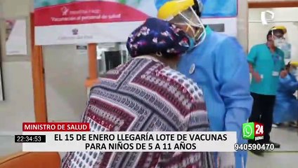 Download Video: Minsa: el 15 de enero llegaría lote de vacunas contra el coronavirus para niños de 5 a 11 años