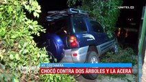 Cochabamba: Dos hechos de tránsito dejaron serios daños materiales en el ornato público
