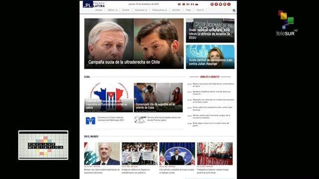 En Clave Mediática 16-12: Ultraderecha de Chile realiza campaña sucia de descrédito