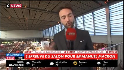 GALA VIDEO - En cas de jet d'oeuf au salon de l'agriculture, Emmanuel Macron a tout prévu