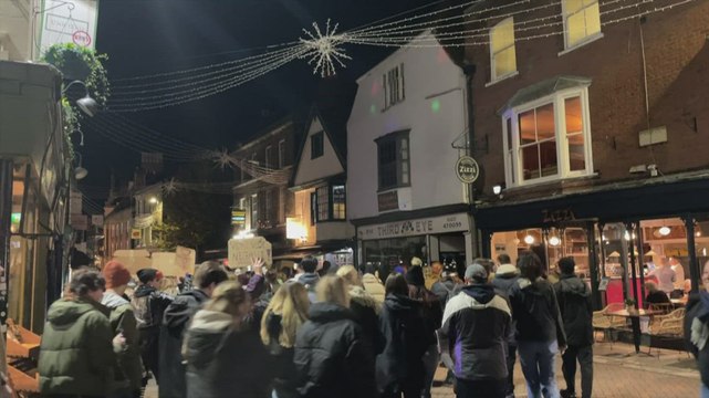 Calls for men to help stop violence against women as Reclaim These Streets march in Canterbury