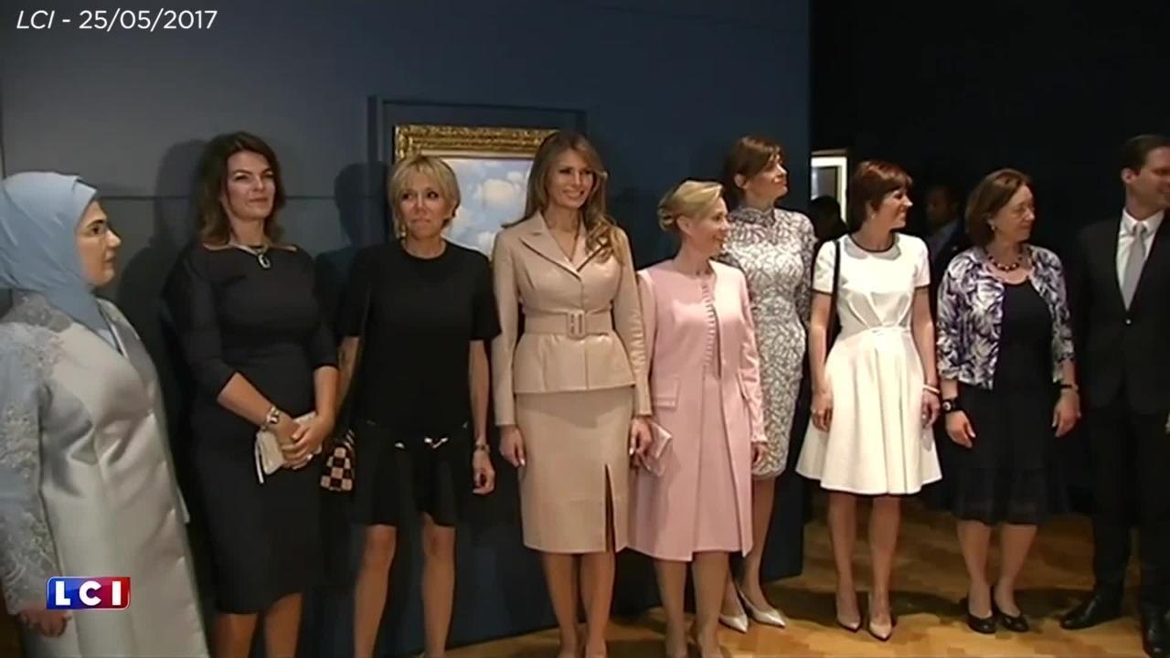GALA VIDEO - L'improbable rencontre entre Melania Trump et Brigitte Macron
