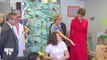 GALAVIDEO- Melania Trump parle français avec les enfants de l'hopital Necker