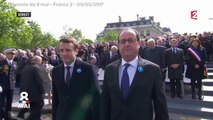 GALA VIDEO - Les retrouvailles d'Emmanuel Macron et de François Hollande