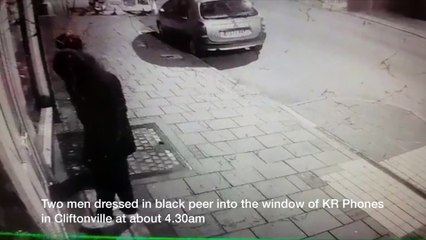 Early morning raid attempt at phone shop in Cliftonville