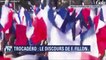 GALA VIDEO - François et Penelope Fillon au Trocadero