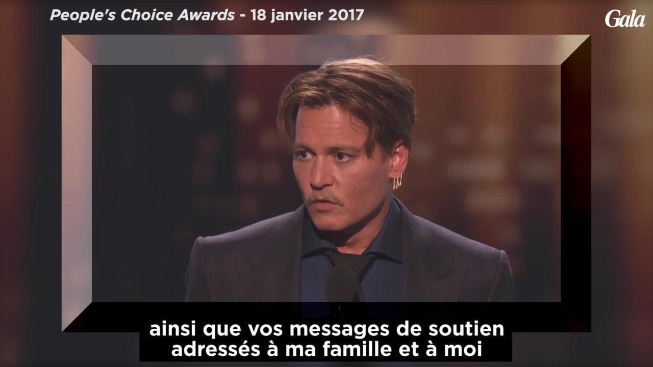 GALA VIDEO - Johnny Depp remercie ses fans au People's Choice Awards 2017