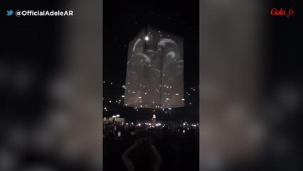 GALA VIDEO - Une chauve-souris interrompt le concert d'Adele à Mexico