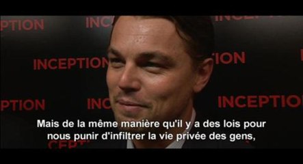 L'avant-première d'Inception à Paris le 10 juillet