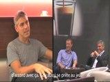 George Clooney sur le tournage de la pub Nespresso