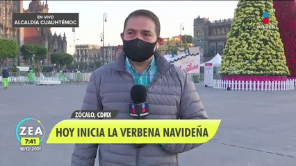 ¡Así será la verbena navideña en el Zócalo de la CDMX!