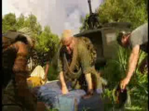 Ben Stiller, Jack Black et Robert Downey Jr dans Tonnerre Sous les Tropiques