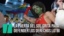 La Puerta del Sol grita para defender los derechos LGTBI frente a las amenazas de retrocesos del PP y Vox