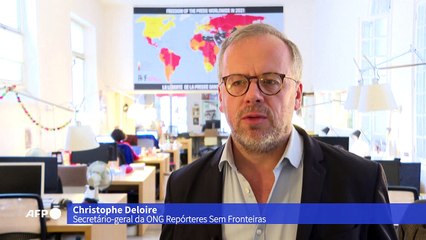 Recorde de jornalistas presos em 2021